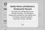 苹果 AirPods 一段时间未使用将自动暂停 Find My 分离警报功能